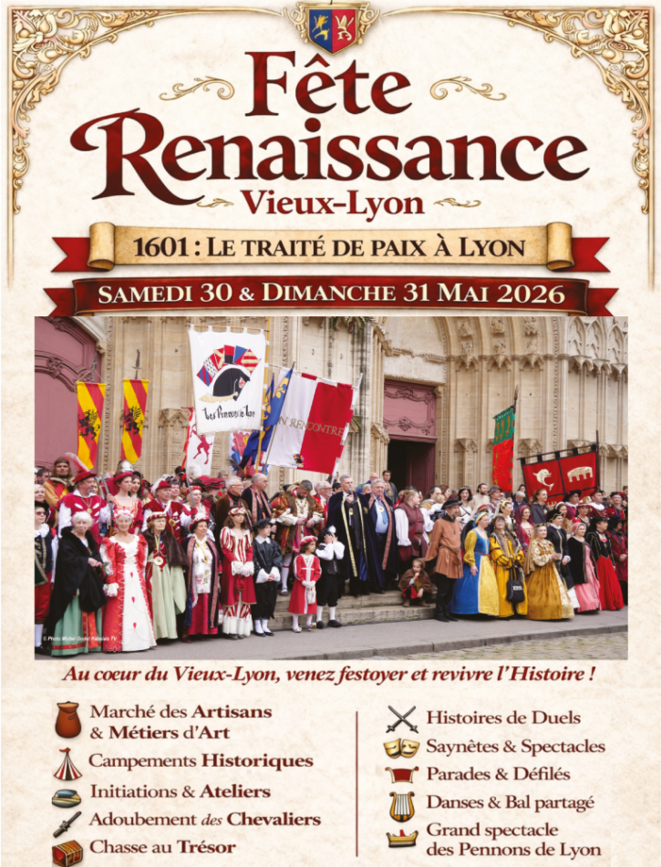Renaissance dancers in a candlelit great hall